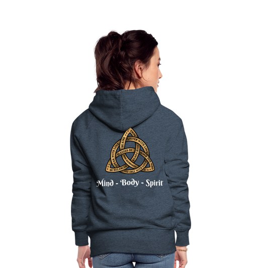 Faith Collection - Triquetra - Hoodie - heather denim