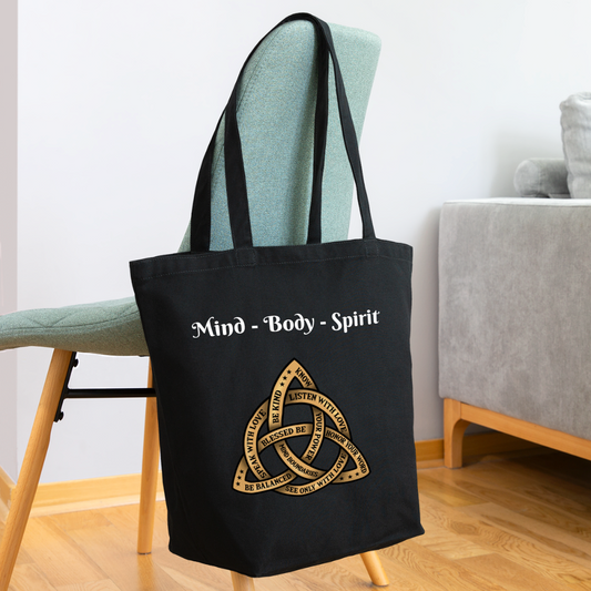 Faith Collection - Triquetra -Tote Bag - black