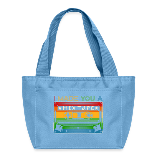 Back to the 80's - Mix Tape Lunch Cooler Bag - light blue