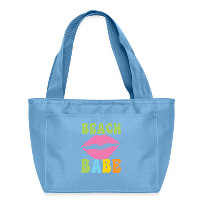 Summer Vibes - Beach Babe Insulated Lunch Bag - light blue