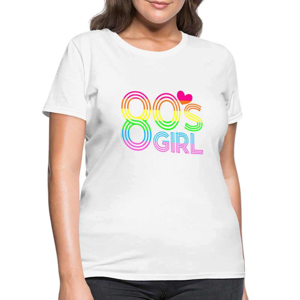 Back to the 80's - 80's Girl - T-shirt - white