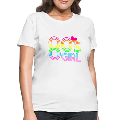 Back to the 80's - 80's Girl - T-shirt - white