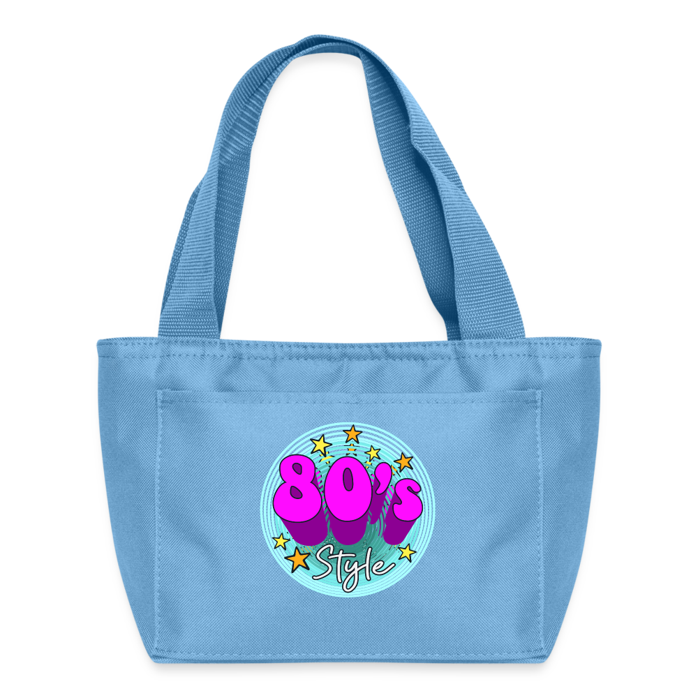 Back to the 80's - 80's Style - Insulate Lunch Bag - light blue