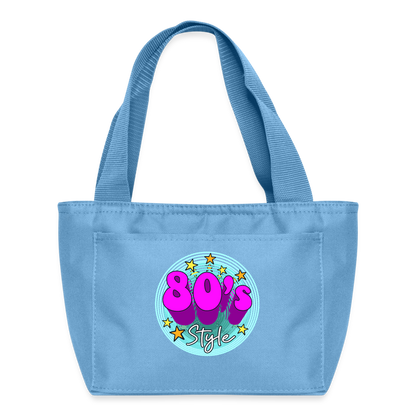 Back to the 80's - 80's Style - Insulate Lunch Bag - light blue