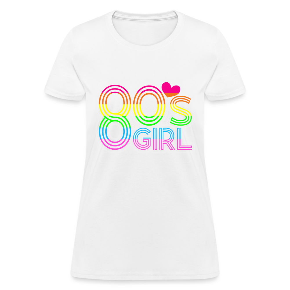 Back to the 80's - 80's Girl - T-shirt - white