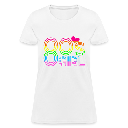 Back to the 80's - 80's Girl - T-shirt - white