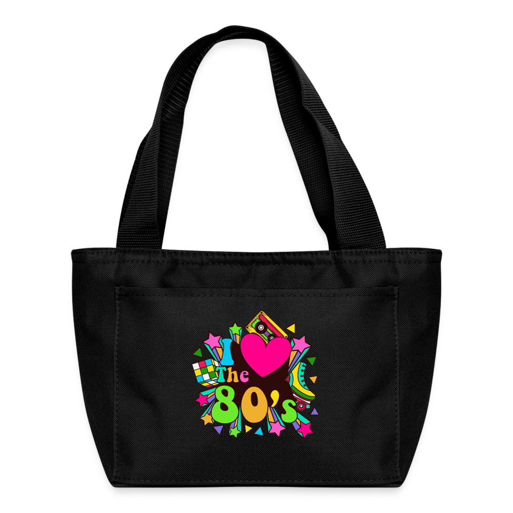 Back to the 80's - I Love the 80's - Lunch Cooler Bag - black