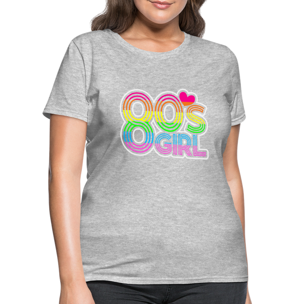 Back to the 80's - 80's Girl - T-shirt - heather gray