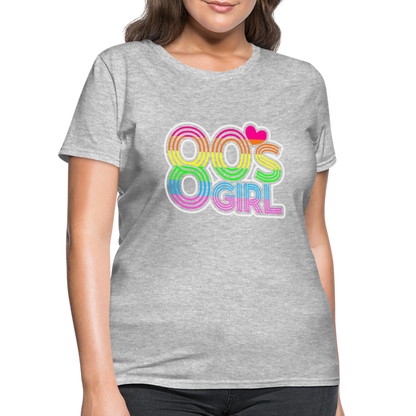 Back to the 80's - 80's Girl - T-shirt - heather gray