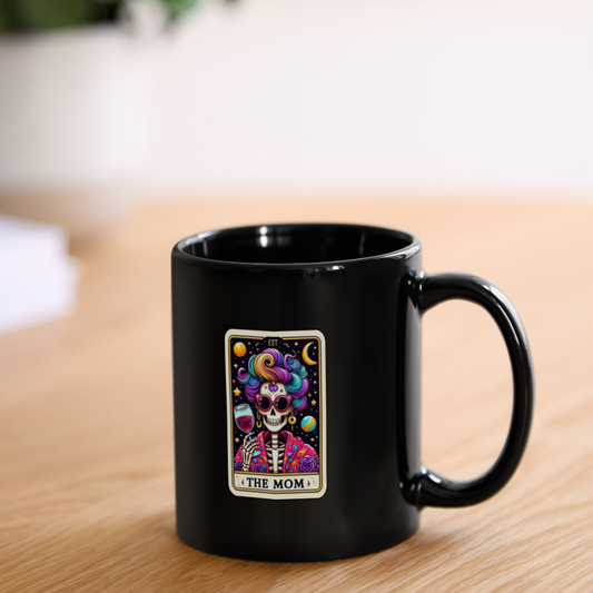 Tarot Treasures - The Mom Coffee Cup - black