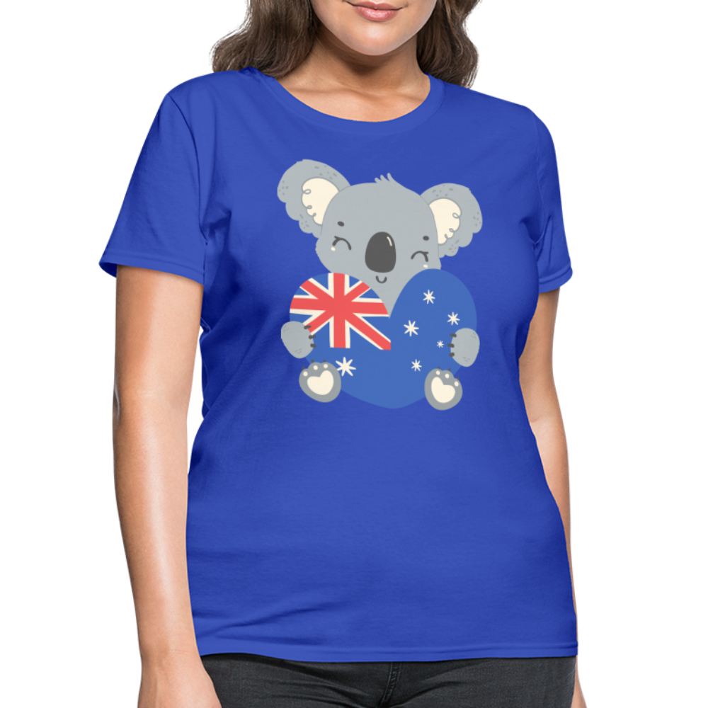 Australia Day - Koala Love Heart - royal blue