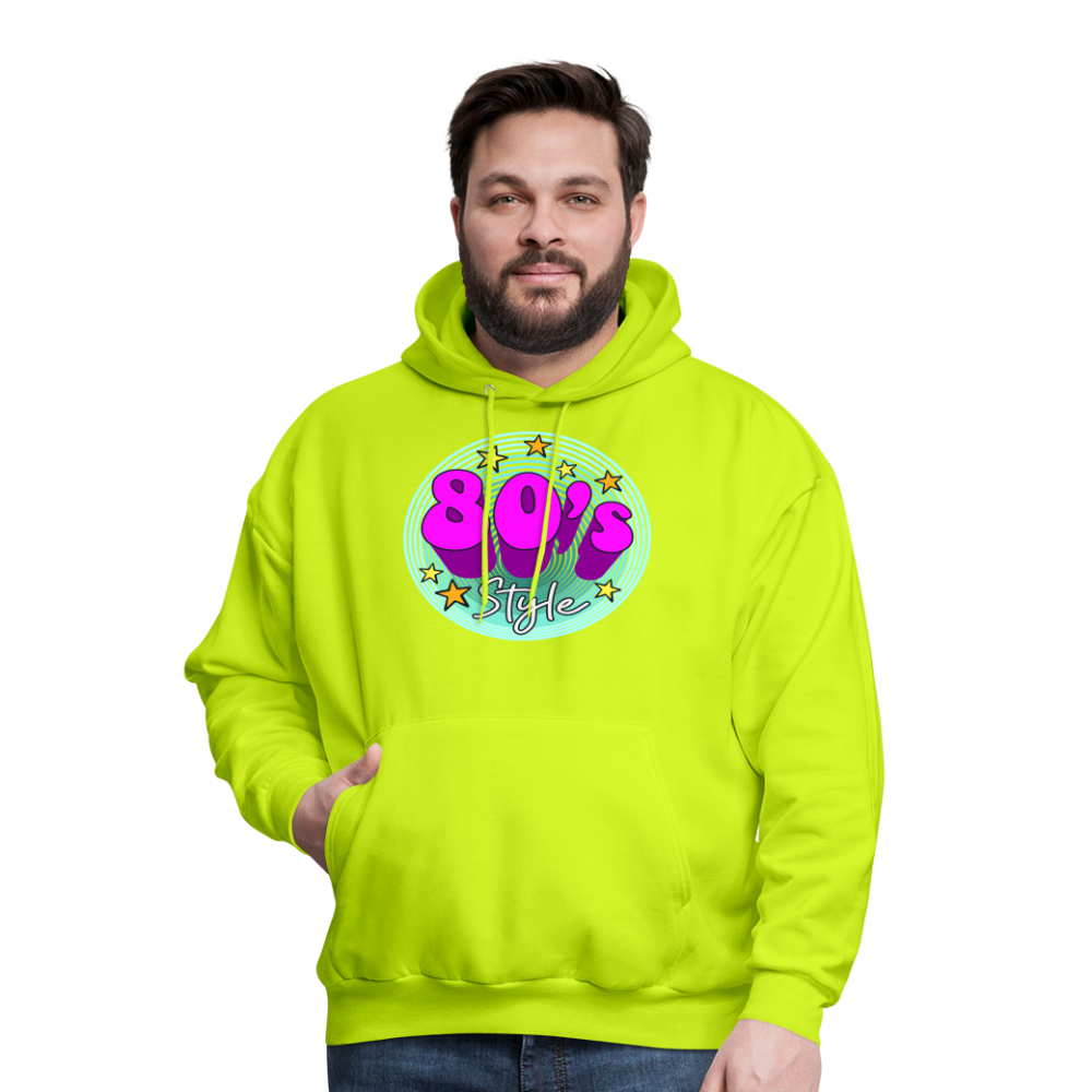 Back to the 80's - 80's Style - Hoodie - safety green