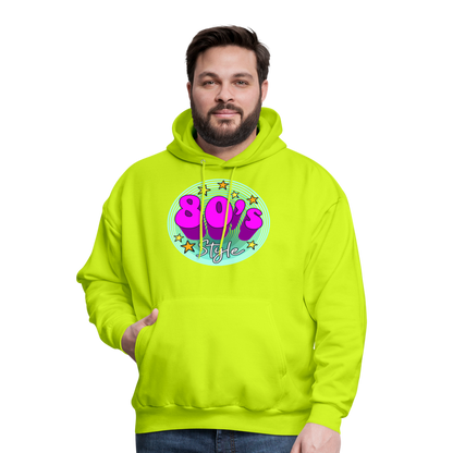 Back to the 80's - 80's Style - Hoodie - safety green