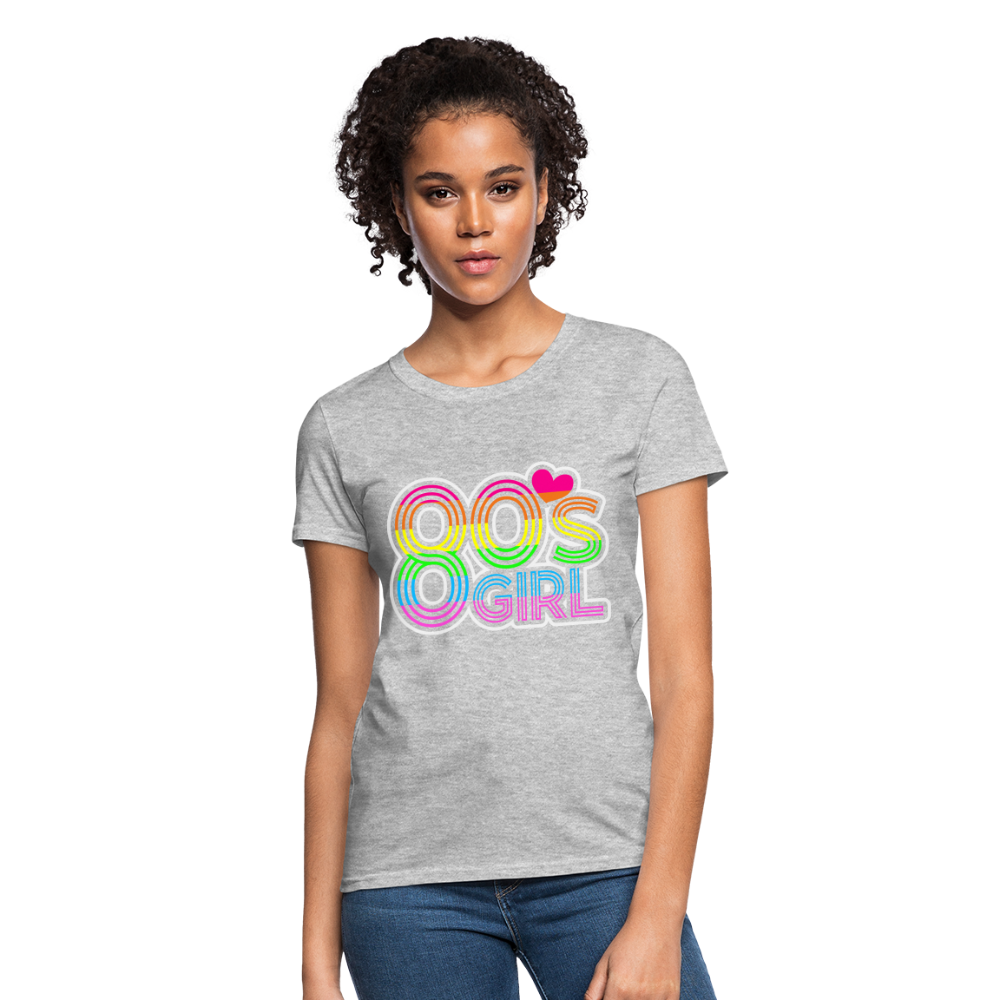 Back to the 80's - 80's Girl - T-shirt - heather gray