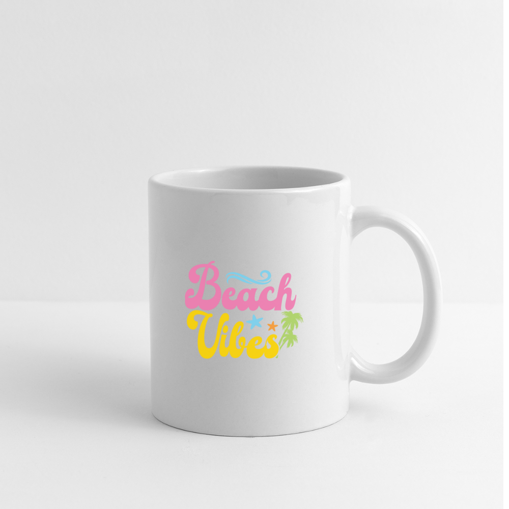 Summer Vibes - Beach Vibes Coffee Mug White - white