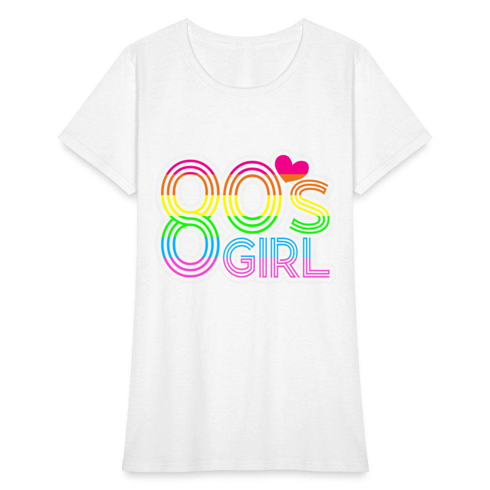 Back to the 80's - 80's Girl - T-shirt - white