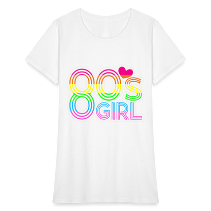 Back to the 80's - 80's Girl - T-shirt - white