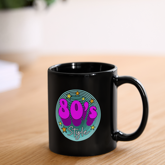 Back to the 80's - 80's Style - Coffee Mug - black