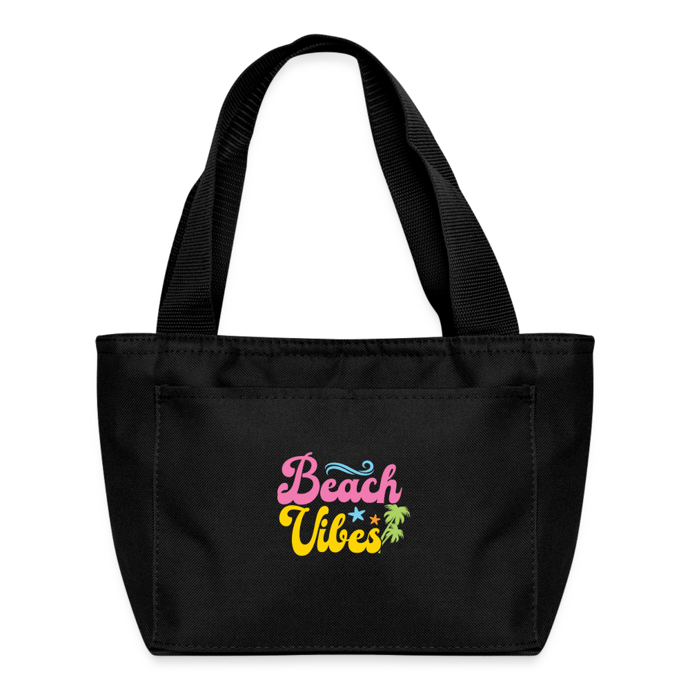 Summer Vibes - Beach Vibes Insulated Lunch Bag - black