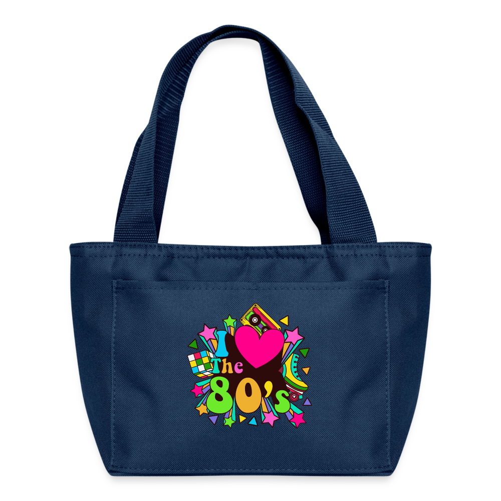 Back to the 80's - I Love the 80's - Lunch Cooler Bag - navy