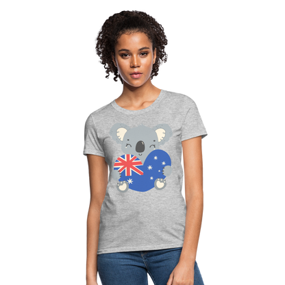 Australia Day - Koala Love Heart - heather gray