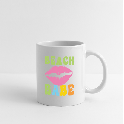 Summer Vibes - Beach Babe Coffee Mug White - white