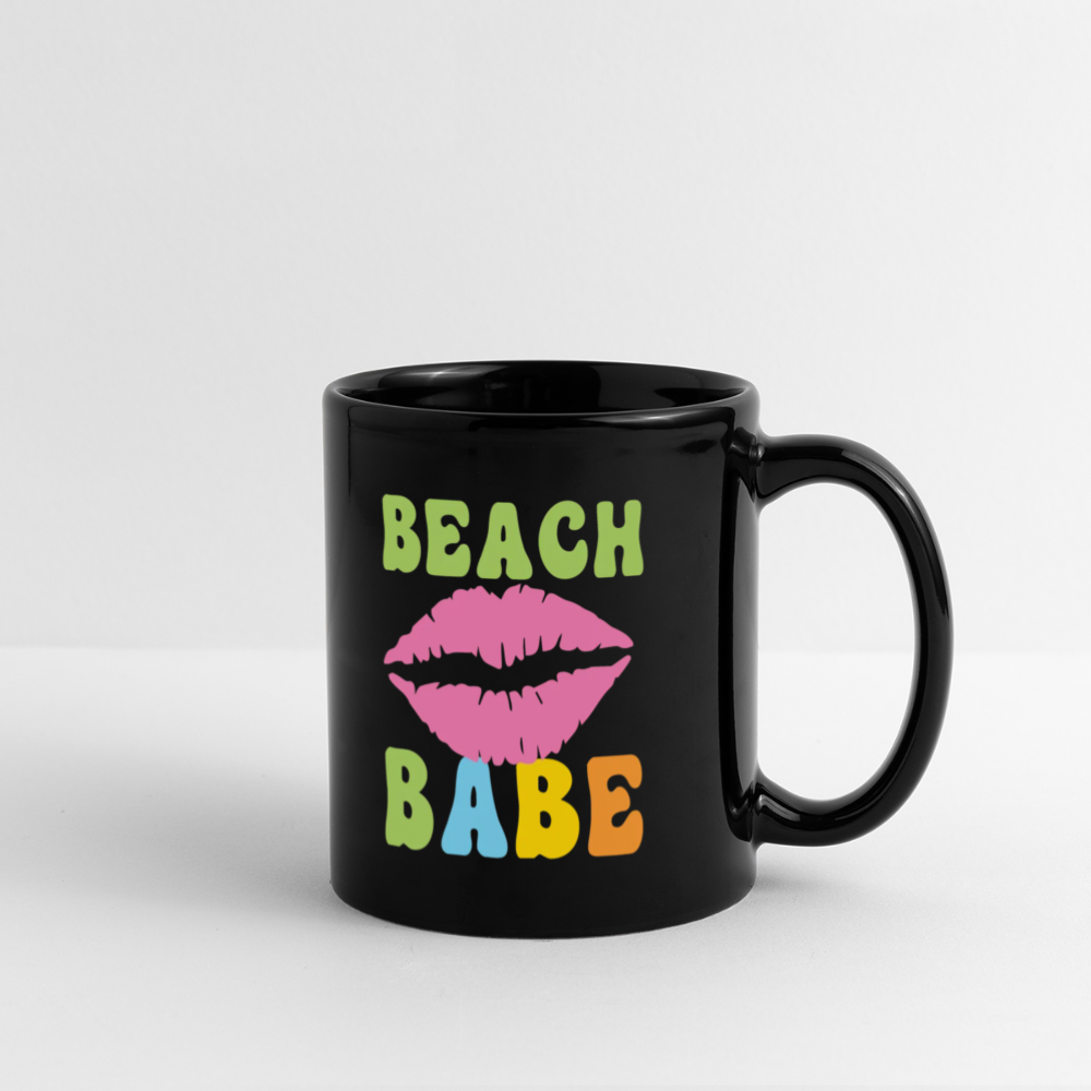 Summer Vibes - Beach Babe Coffee Mug - black