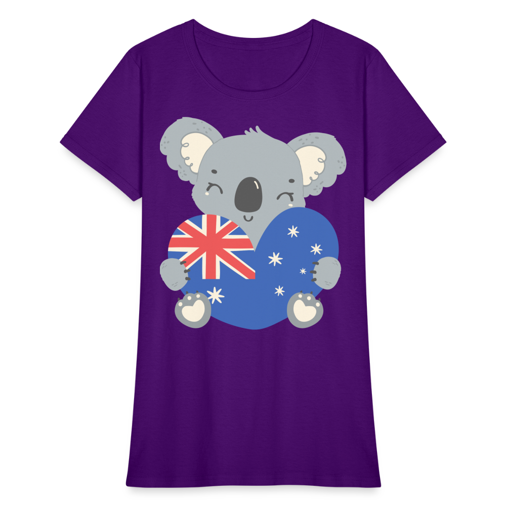 Australia Day - Koala Love Heart - purple