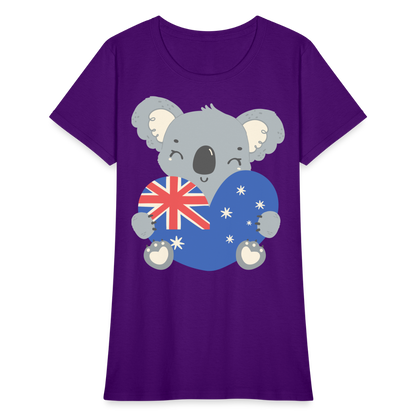 Australia Day - Koala Love Heart - purple