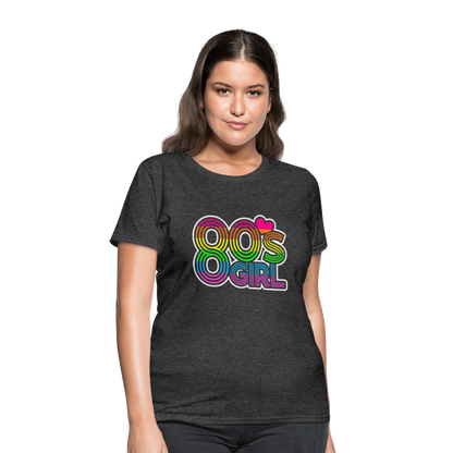 Back to the 80's - 80's Girl - T-shirt - heather black