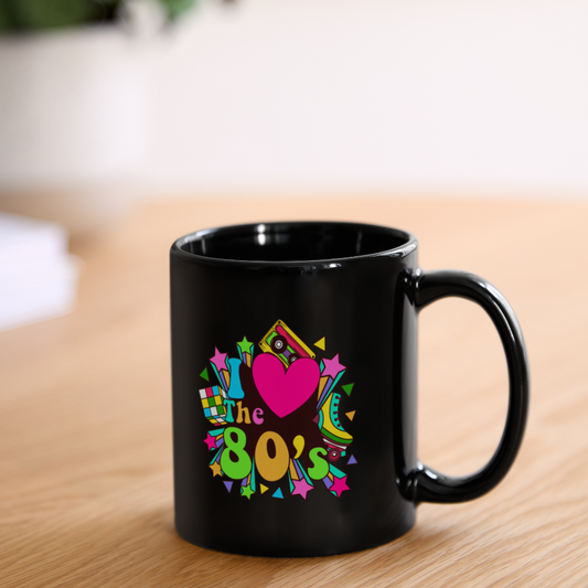 Back to the 80's - I Love the 80's - Coffee Mug - black