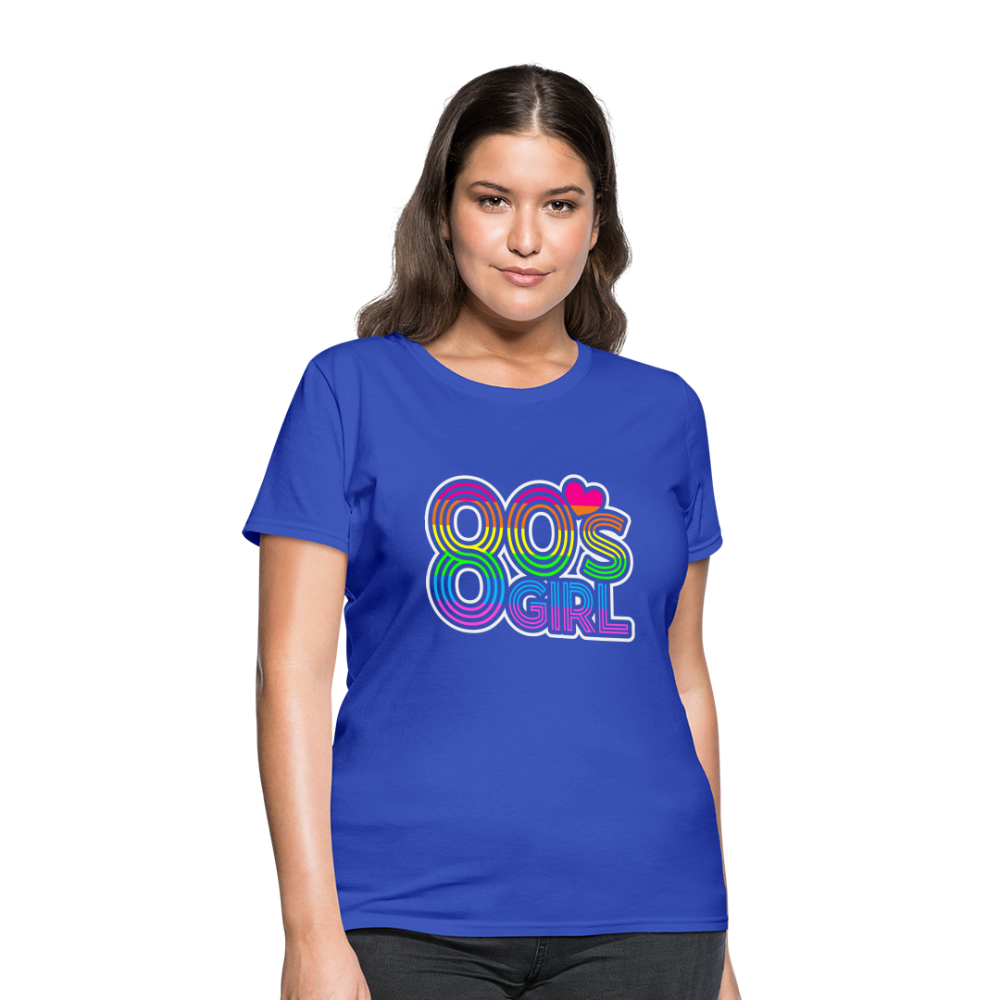 Back to the 80's - 80's Girl - T-shirt - royal blue