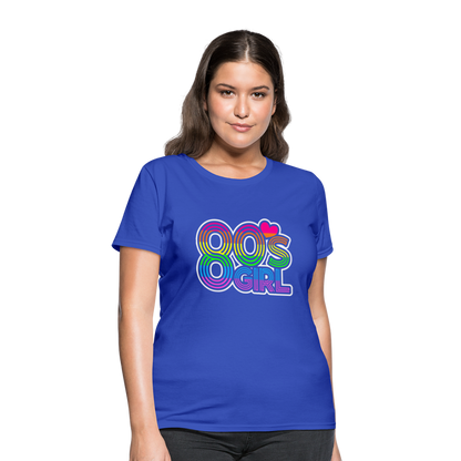 Back to the 80's - 80's Girl - T-shirt - royal blue