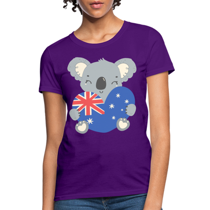 Australia Day - Koala Love Heart - purple