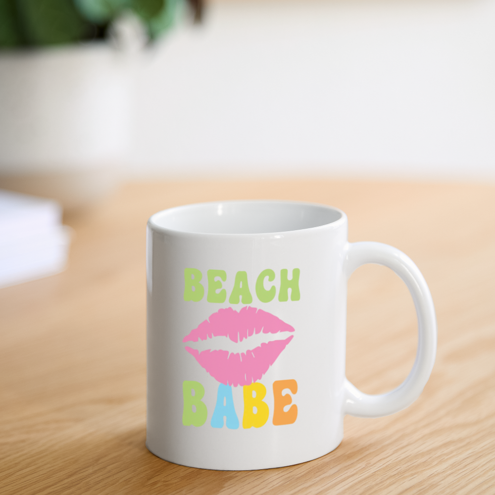 Summer Vibes - Beach Babe Coffee Mug White - white