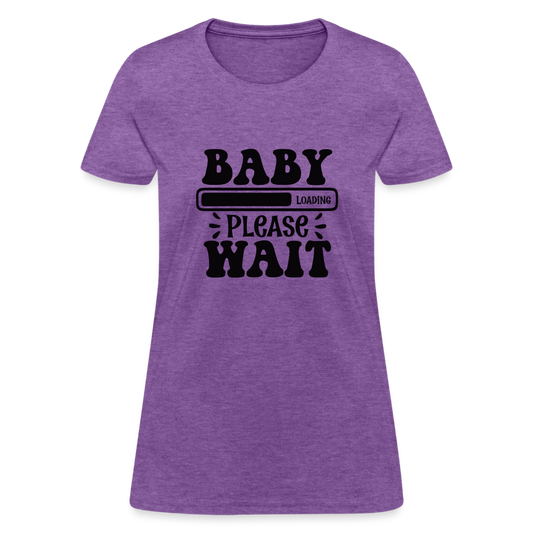 Baby Loading - Please Wait - purple heather