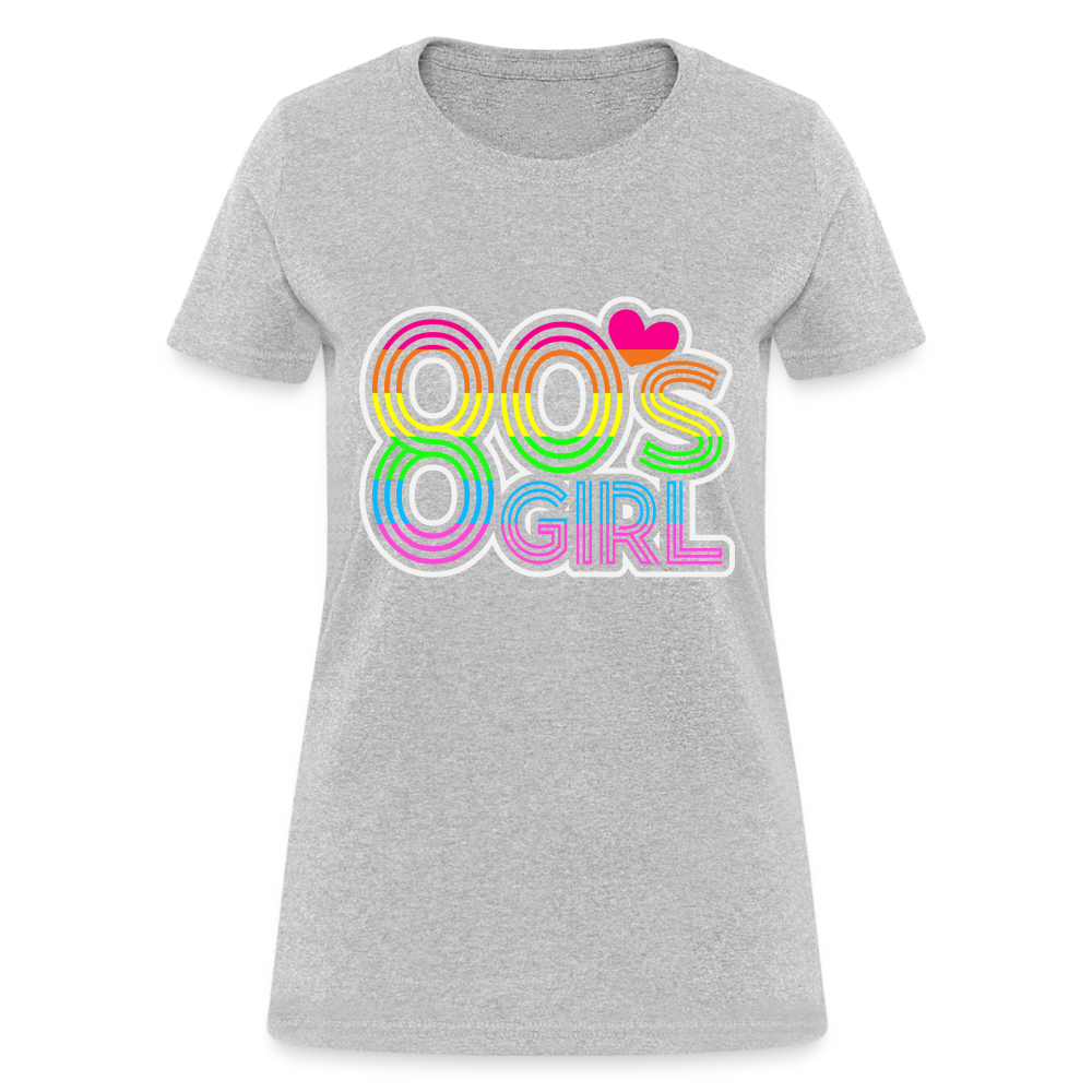 Back to the 80's - 80's Girl - T-shirt - heather gray