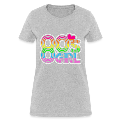 Back to the 80's - 80's Girl - T-shirt - heather gray