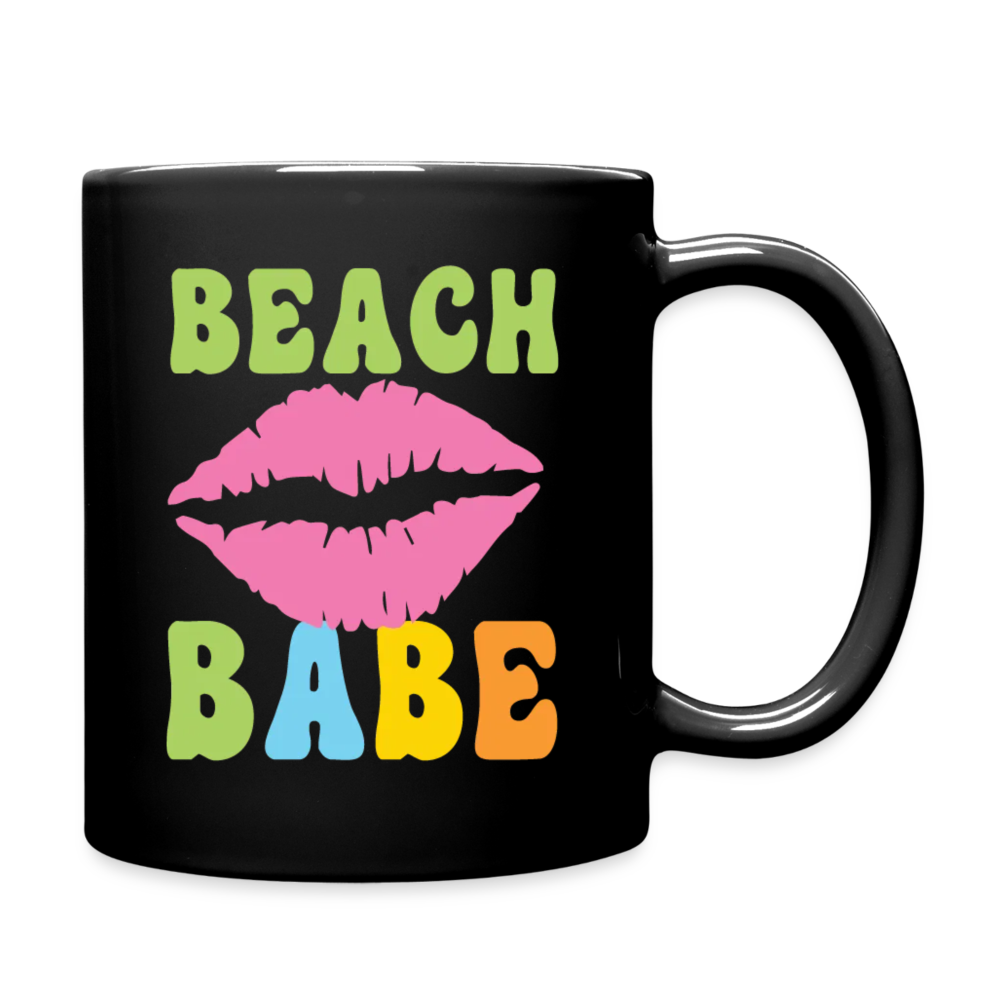 Summer Vibes - Beach Babe Coffee Mug - black