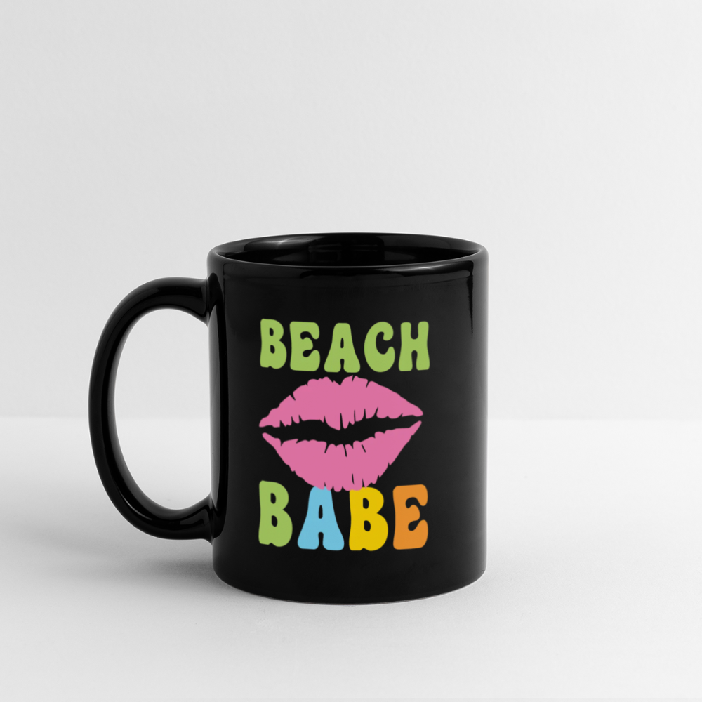 Summer Vibes - Beach Babe Coffee Mug - black