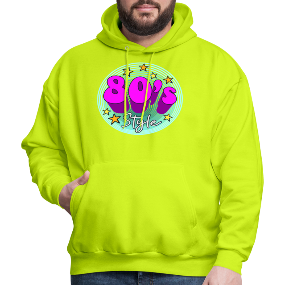 Back to the 80's - 80's Style - Hoodie - safety green