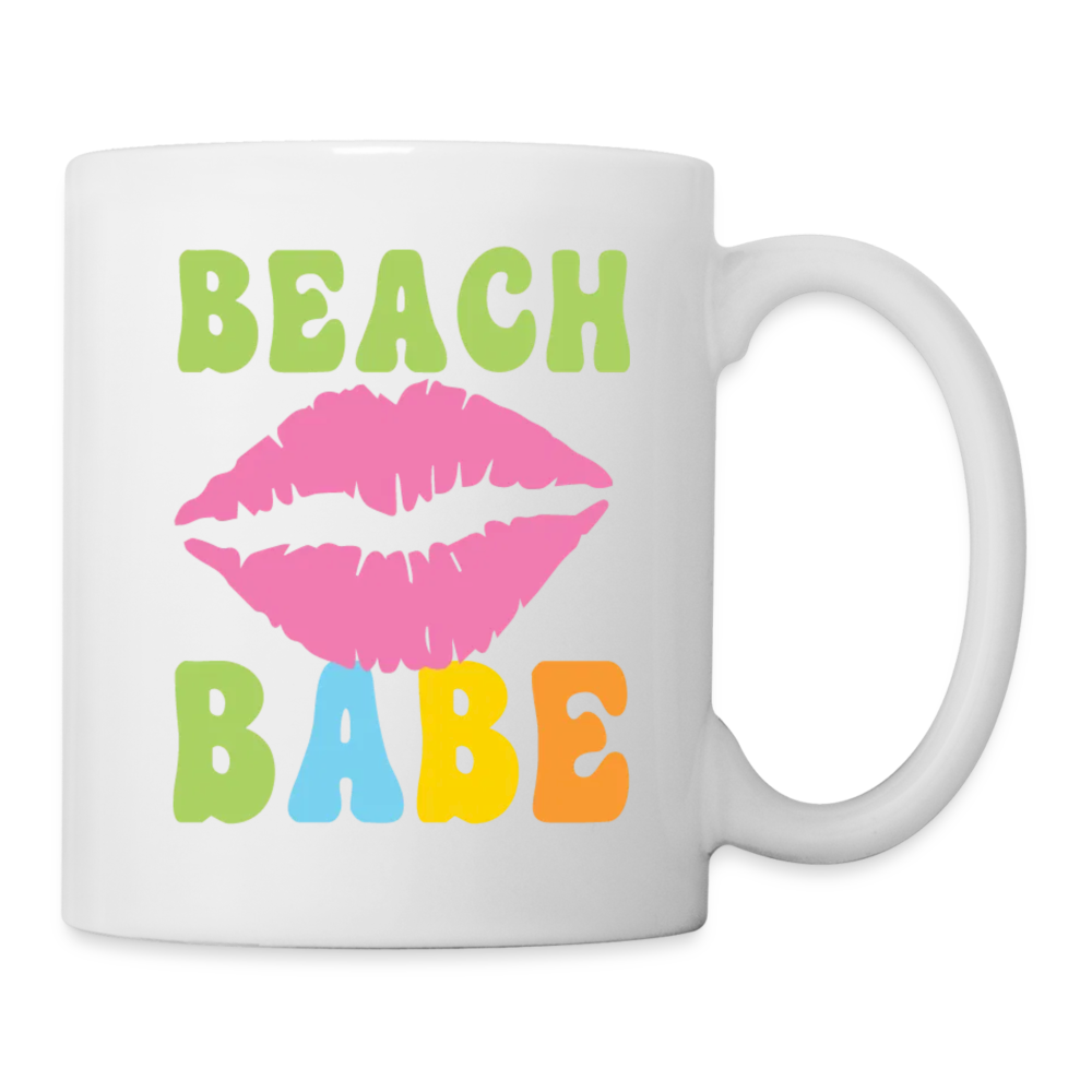 Summer Vibes - Beach Babe Coffee Mug White - white