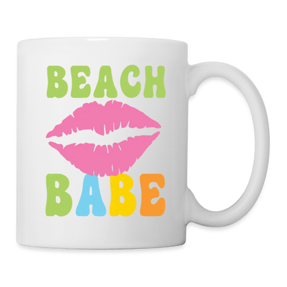 Summer Vibes - Beach Babe Coffee Mug White - white