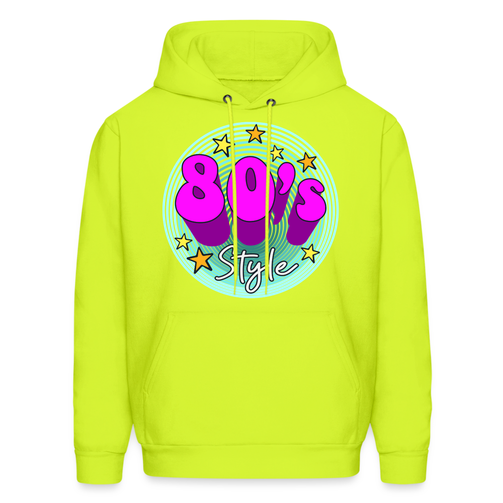 Back to the 80's - 80's Style - Hoodie - safety green