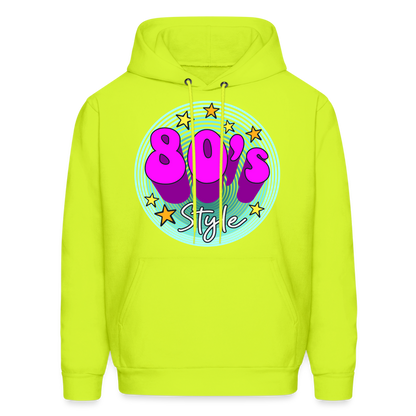 Back to the 80's - 80's Style - Hoodie - safety green