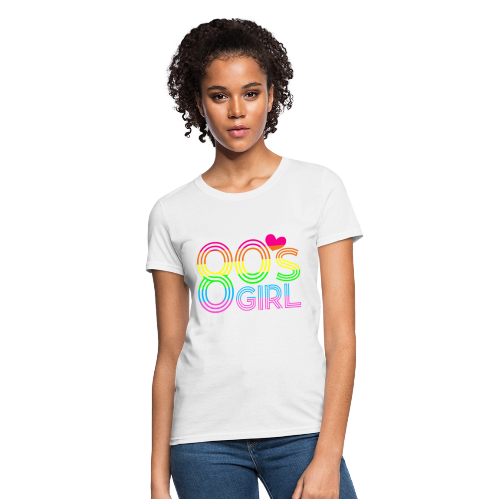 Back to the 80's - 80's Girl - T-shirt - white