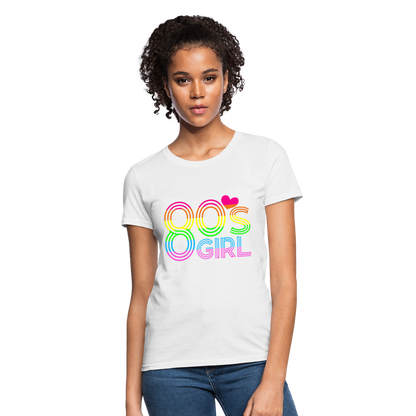 Back to the 80's - 80's Girl - T-shirt - white