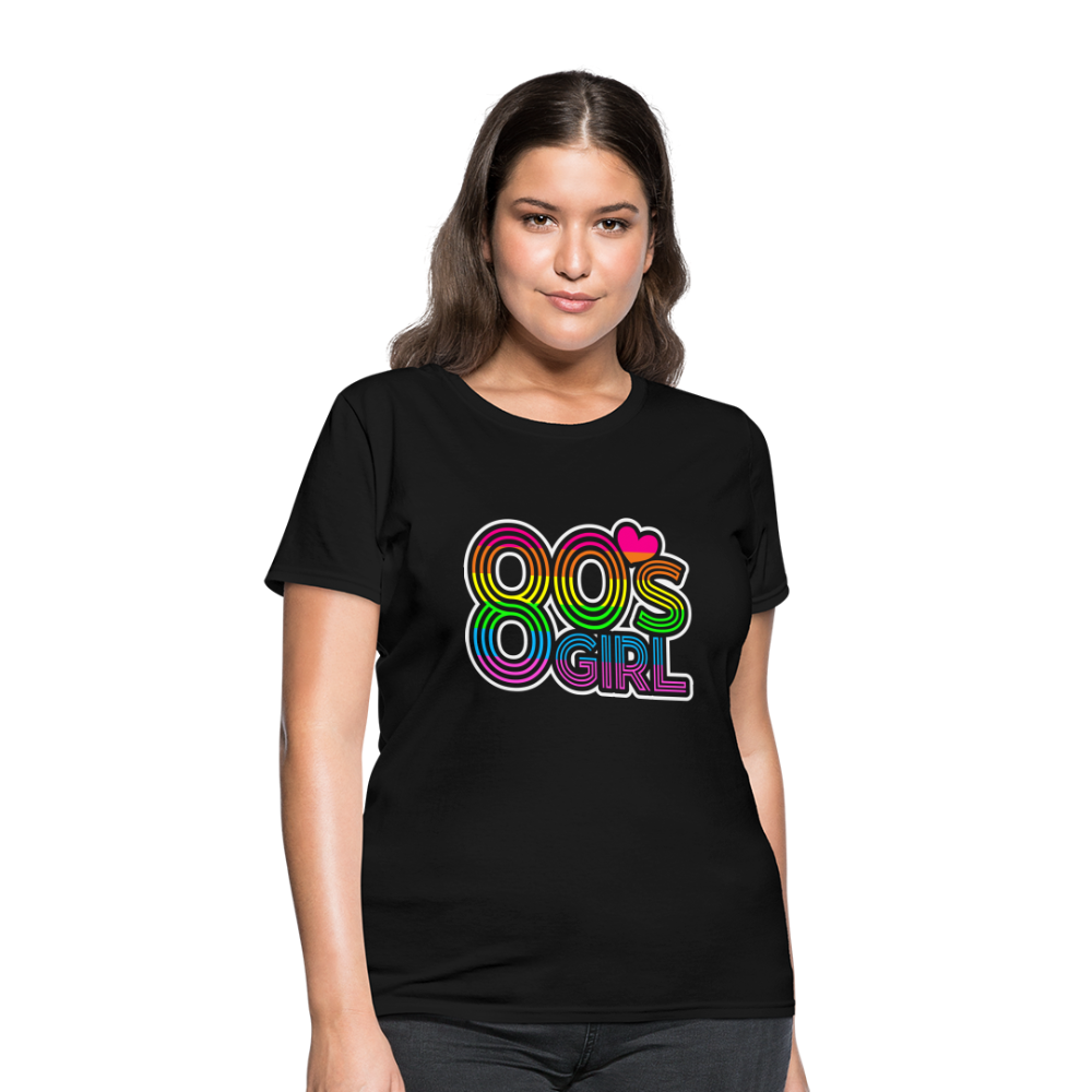 Back to the 80's - 80's Girl - T-shirt - black