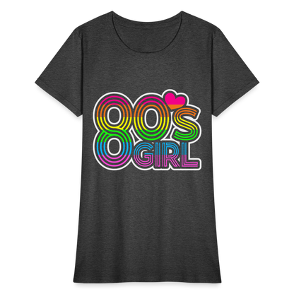 Back to the 80's - 80's Girl - T-shirt - heather black