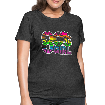 Back to the 80's - 80's Girl - T-shirt - heather black